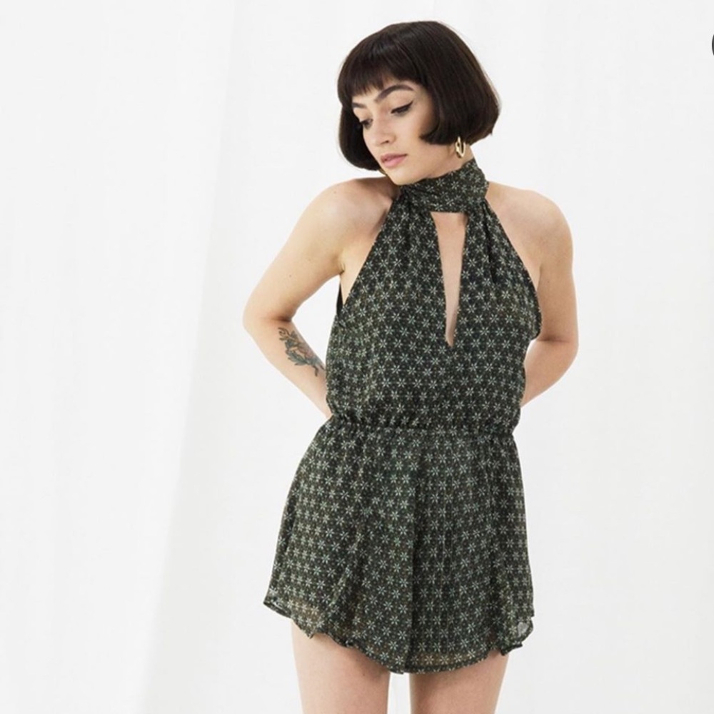 Olive & Gold Play Suit